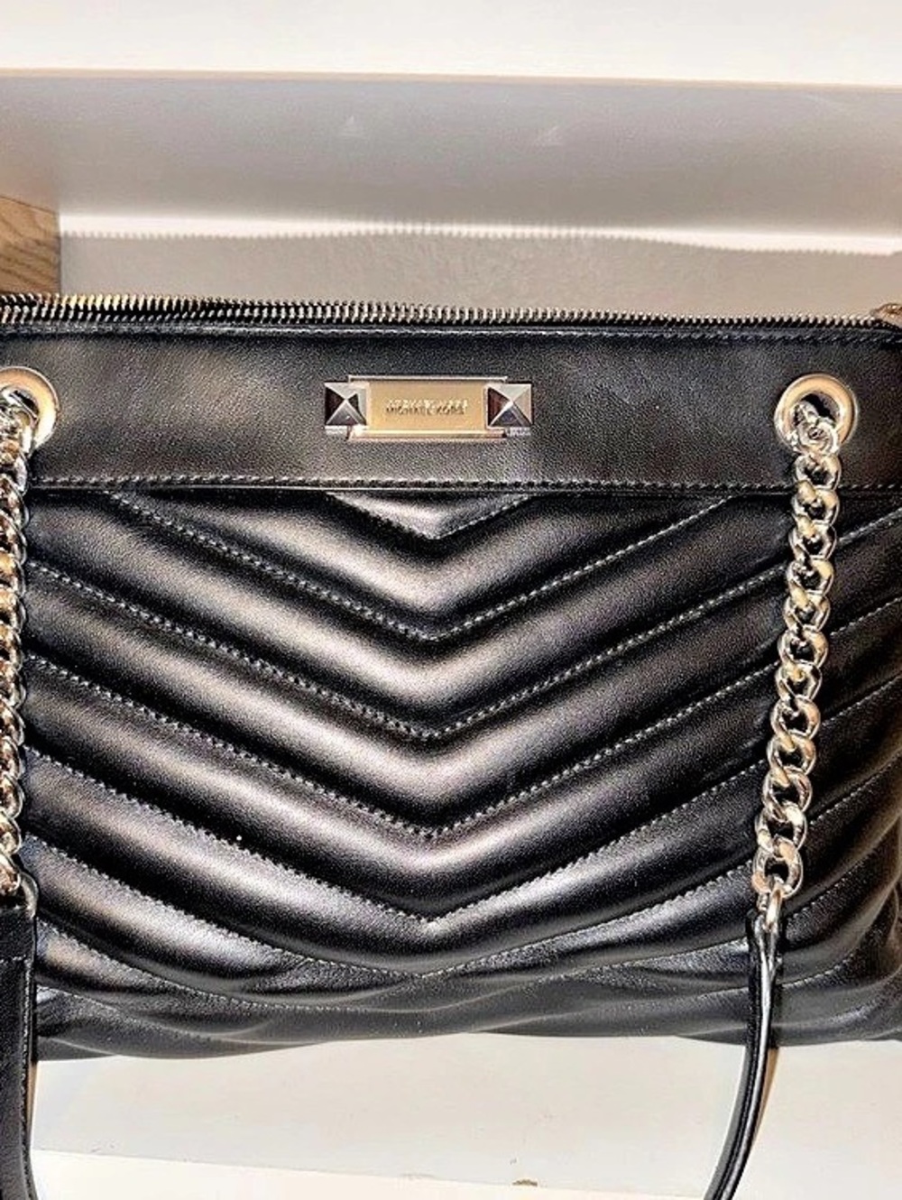 Michael Kors Quilted Shoulder Bag in Black